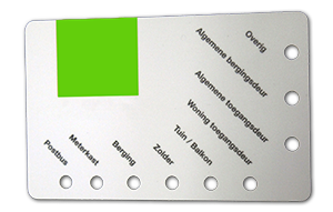 Lochkarte mit mehrfacher Lochung für diverse Anwendungen